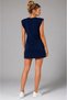 Women's Crew Neck Zero Sleeve Padded Mini Dress - 3