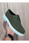 Khaki Nubuck Leather Men's Shoes