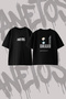 Drake Certified Loverboy Design Printed Oversize Crew Neck T-Shirt Black