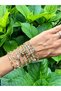 Gold Mini Ring Model Zircon Stone Stainless Xuping Steel Bracelet - 5
