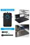 2-Tier Dish Drying Rack with Utensil Holder – Space-Saving Kitchen Organizer for Plates, Bowls, Glasses & Cutlery – Sleek Black Design with Drain Board – Perfect for Modern Countertops - 7