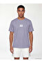 Xside Active Lilac Crew Neck Printed Men's Sports T-Shirt - 3