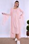 Effortt Powder Maternity Nightgown Set with Dressing Gown - 2