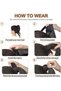 Long Straight Ponytail Extension Wrap Around Off Black Synthetic Hair Extensions One Piece Hairpiece Pony Tail Extension for Women - 4