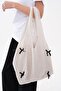 Women's Ribbon Embroidered Knitwear Knitted Bag 60054 - - 5