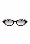 Women's Noir Oval Uv400 Sunglasses Brown Gradient - 3