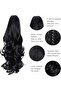 Synthetic Long Straight Claw Ponytail Wigs Clip In AH Tail Hair Ponytail - 3
