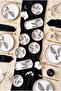 Black Esi̇nti̇ 14 Piece Luxury Breakfast Set for 6 People Breakfast Set