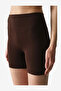 Women Smooth Feel Hot Pants Brown Shorts - 2