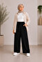 Muslin Fabric Loose Leg Trousers