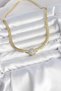 Ezme Chain Model Zircon Stone Vip Series Gold Color Women's Necklace - 2