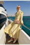 Romantic Cotton Voile Lined Dress – Yellow - 4