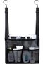 Hanging Mesh Shower Caddy,4-Pocket Bathroom Organizer with Adjustable Hooks,Black