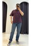 Boxy Oversize T-Shirt with Shoulder Piece Detail