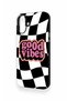 iPhone 16 Plus Compatible Black Good Vibes Patterned Silicone Case - 4