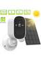 4MP Solar Security Camera Wireless Outdoor, 2.4GHz Wi-Fi, PIR Motion Detection, Rechargeable Solar Battery, 2-Way Audio, Color Night Vision, Siren Alarm, IP66 Weatherproof, Remote Monitoring