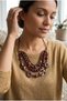 Handmade 3-Row Bead and Acrylic Apparatus Detailed Special Design Necklace - 4