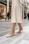 35096 Satin Chain Buckle Detailed 7 cm Heel Height Women's Shoes - 6