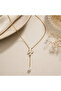 Avelisse Butterfly Pearl Necklace 316L Stainless Steel Elegant Women's Gift - 3