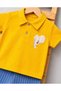 Baby Boy Summer Polo Collar Elephant Embroidered Striped Shorts Set - 5