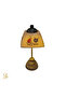 Lampshade-Table and Night Light-Cable-Connected-Decorative-Handmade-With Transparent Porcelain Hat - 2