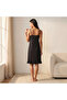 Set of 2 - Intimates Knee Length Night Dress with Straps Assorted Design Cotton - 4