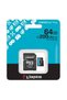 Kingston sdcg4-64gb 64gb microsdxc canvas go plus gen4 200mb-s a2 u3 v30 card + adp memory card - 2
