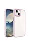 iPhone 15 Plus Case Transparent Back Face Camera Raised Silicone Vrdr - 5