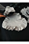 4-Piece Moonlit Heart Ruffled Linen Placemat / American Style Placemat - 4