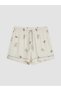 Vizyon New Season Shirt Collar Printed Women's Shorts Pajama Set - 7