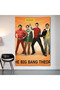 The Big Bang Theory Wall Cloth Wall Tapestry First Quality Satin Fabric Poster
