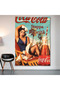 Coca-Cola Vintage Pin-Up Wall Covering Wall Tapestry First Quality Satin Fabric Poster