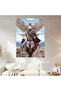 Assassin's Creed Wall Covering Wall Tapestry First Quality Satin Fabric Poster - 2