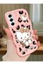 Samsung Galaxy S21 Fe Compatible Case Camera Protector Pink Silicone Couple Phone Case Kitty Pattern