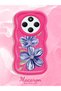 Redmi 14C Compatible Case Camera Protector Red Silicone Couple Phone Case Floral Pattern - 2