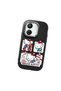 Redmi 13C Compatible Case Camera Protector Black Silicone Couple Phone Case with Kitty Pattern - 3