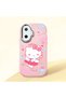 Poco F7 Compatible Case Camera Protector Pink Silicone Couple Phone Case with Kitty Pattern