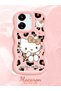 Redmi 13C Compatible Case Camera Protector Pink Silicone Couple Phone Case Kitty Pattern - 2