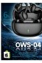 NOVA TECH OWS-04 Wireless Open-Ear Ear Clip Earbuds Bluetooth 5.4 with Charging Case, Clear HD Calls, Touch Control, Comfortable Secure Fit, Black - 3