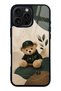 iPhone 16 Pro Max Forest Teddy Design Glossy Phone Case