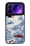 Xiaomi 17 Pro Blue Porcelain Cherry Coast Design Glossy Phone Case