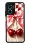 Xiaomi Redmi Note 11E Glossy Phone Case with Cherry Picnic Bow Design