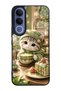 Vivo V70 Fe Matcha Kitty Café Design Glossy Phone Case
