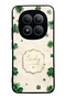 Xiaomi Redmi Note 15 Pro Plus Ivory Lucky Clover Design Glossy Phone Case
