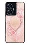 Realme C55 Glossy Phone Case with Blush Ottoman Rose Design