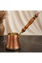 Cherry Patterned 3-Person Matte Copper Coffee Pot – 270 ml (8 cm) Induction Base - 2