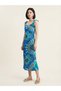 Women's Shoulder Tie Summer Dress - Viscose Dress - 4