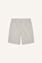 100% Cotton Relax Fit Beige Bermuda Shorts I3728Ax26Au