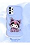 Samsung Galaxy A13 4g Compatible Case Camera Protector Blue Silicone Couple Phone Case Kuromi Pattern - 2