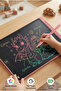 20 بوصة، لوح رسم رقمي ملون بشاشة LCD، لوح كتابة، لوح تعليمي لكتابة الملاحظات، لون وردي - 4